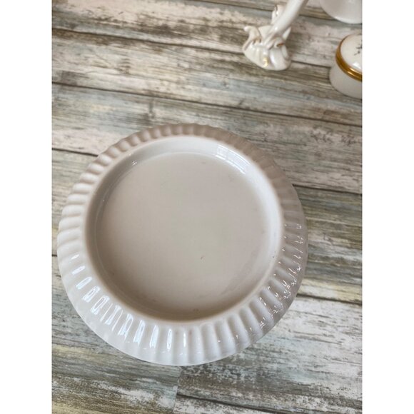 Lenox Set of 4 – Candle Holder, Bud Vase, Dolphin & Trinket Box – 1990s Decor Iv - Picture 3 of 15